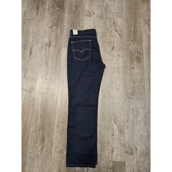 Levi's 514 Straight Fit Jeans Dark Blue Denim Cotton 5-Pocket Men's 36x32 NWT - Picture 3 of 9
